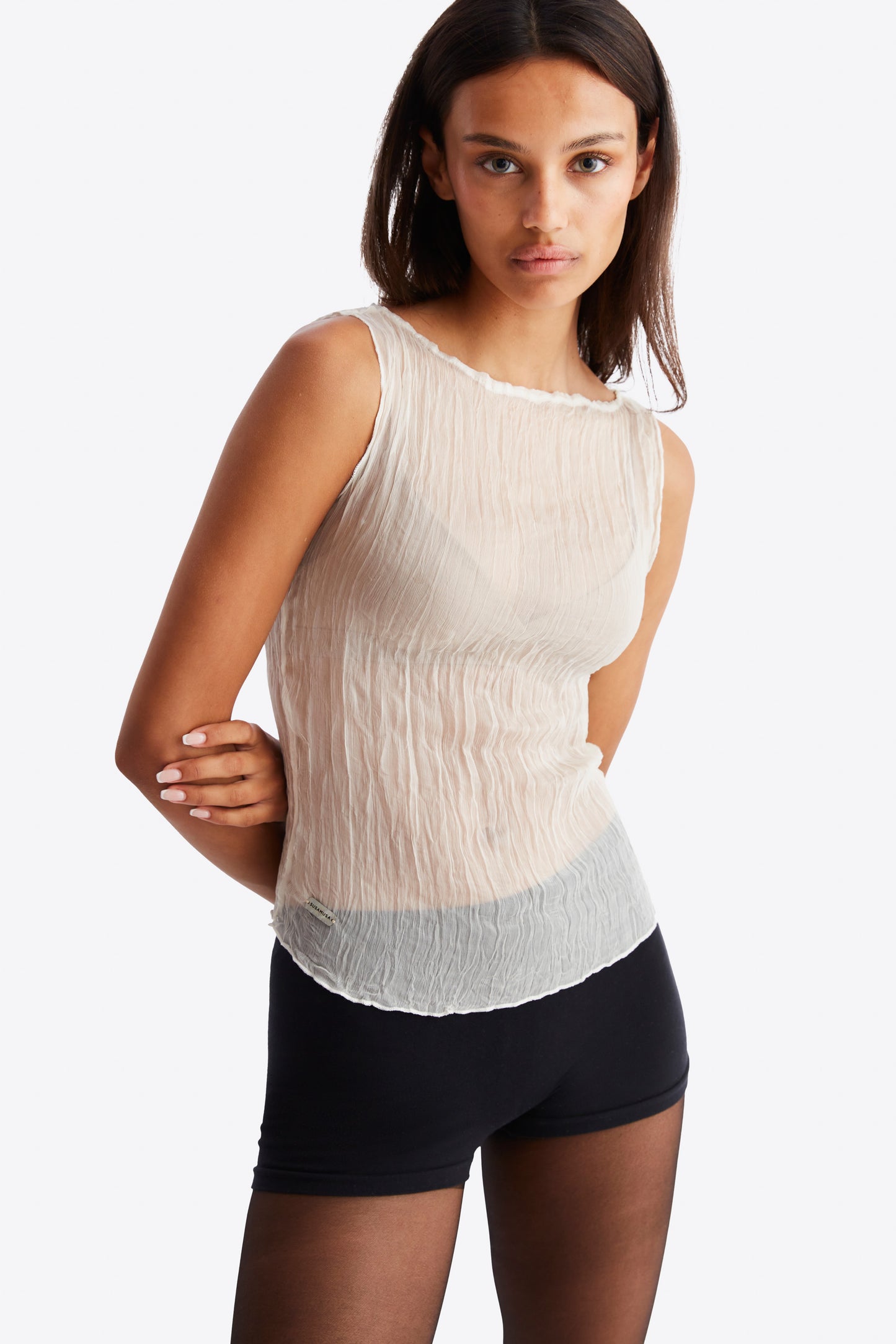 Moya Top - Ivory Silk